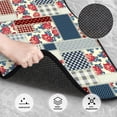 thumbnail image 3 of Honeii Patchwork In Country Style Print Car Foot Mat Four-Piece Set - Front & Rear Universal Car Floor Mats for SUVs, Trucks, Sedans, 3 of 7