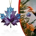 thumbnail image 2 of Maple Leaf Stained Acrylic Window Hanging Ornament Plastic Fall Leaves Wall Art Panel Maple Leaf Pendant For Fall Thanksgiving Festival Party Supplies, 2 of 9