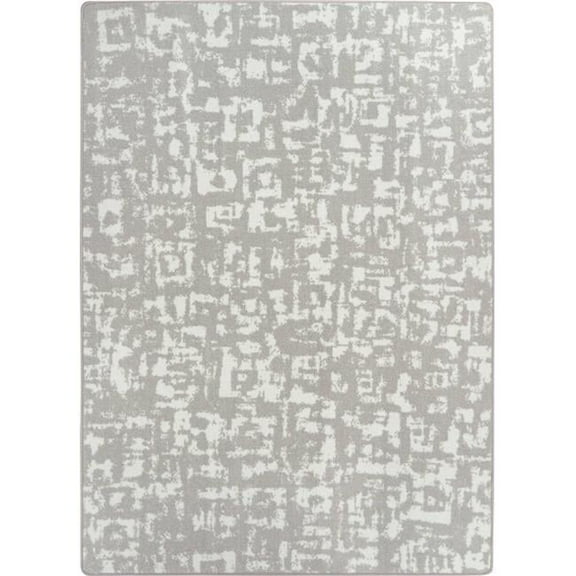 5 ft. 4 in. x 7 ft. 8 in. Block Print Area Rug, Dove