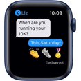 thumbnail image 6 of Restored Apple Watch Series 6 (GPS, 44 mm) Blue Aluminum Case with Deep Navy Band Bundle 5 Bonus Bands, Charging Stand, Screen Protector, & 2 amp charger (Refurbished), 6 of 13