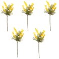 thumbnail image 2 of Luxcidy Fake Acacia Stems Artificial Acacias Flowers, Artificial Yellow Flowers Acacia, Mimosa Artificial Silk Flowers Fake Plants, for All Year Arrangement Wedding Farmhouse Vase Home Decor(Yellow), 2 of 7