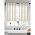 thumbnail image 3 of Sage Green Striped Semi Sheer Curtains 54 Inch Length 2 Panels Set, Modern Farmhouse Green Stripes Sheer Kitchen Curtain Privacy Voile Window Curtain for Living Room Bedroom Rod Pocket Drapes, 3 of 7