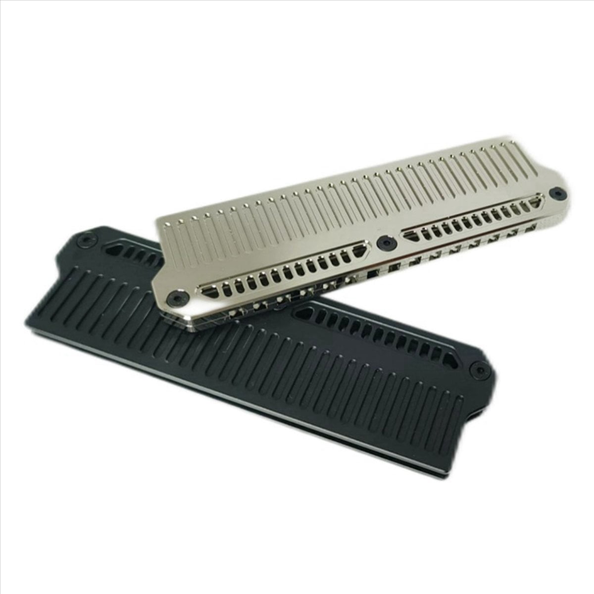 2X DDR4 DDR5 RAM Memory Cooling Vest Aluminum Radiator with 9W Silicone Grease Heat Conductor,Silver
