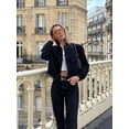 thumbnail image 5 of TRAF-chaqueta Bomber para mujer, abrigo corto de manga larga con botones, color blanco, a la moda, otoño e invierno, 2023, 5 of 5