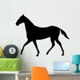 thumbnail image 1 of Horse Silhouette Wall Decal Sticker, Wallmonkeys Peel & Stick Vinyl Graphic (36 in W x 25 in H), 1 of 4