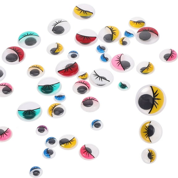 GOOHOCHY 84pcs Adhesive Eyeball Stickers for DIY Crafts and Kids Decor