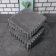 thumbnail image 4 of PATLOLLAV 1 Pcs Interlocking Carpet Shaggy Soft Foam Mats Fluffy Area Rugs Protective Floor Tiles Exercise Play Mat for Children Kids Room Home Parlor Bedroom, 4 of 6