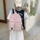 thumbnail image 1 of Mochila de gran capacidad Mochila de libro escolar de estudiante de lona simple (rosa) Tmvgtek Para estrenar, 1 of 9