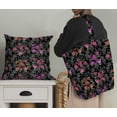 thumbnail image 5 of Soimoi Tissu en Poly Georgette Imprimé Feuilles & Roses Floral au Mètre 52 Pouces de Large, 5 of 5