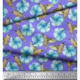 thumbnail image 2 of Soimoi Cotton Duck Fabric Hummingbird & Floral Print Fabric by the Yard 42 Inch Wide, 2 of 3