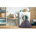 thumbnail image 2 of Ahgly Company Machine Washable Indoor Square Industrial Modern Grape Purple Area Rugs, 5' Square, 2 of 7