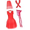 thumbnail image 1 of Disfraz de novia para mujer perfecl rojo sin mangas L, 1 of 8