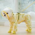 thumbnail image 6 of Dog Raincoat and Rain Shoes Set, Full Cover Reflective Dog Jacket, Dog Raincoat with Rain Boots Set for Small Medium Dogs Pineapple XXL, 6 of 6
