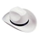 thumbnail image 3 of Sombrero de Vaquero Jinwen Accesorios Decorativos de Ala Ancha Blanco Negro, 3 of 8