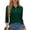 Dark Green #2, variant on KDDYLITQ Womens Polo Shirts Button Down Collared Tops 3/4 Sleeve Summer Plus Size Tees Golf Casual Dressy Shirts Green 3XL