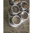 thumbnail image 5 of Internets Best Triangle Magnetic Spice Rack - 6 Jars - Round Storage Spice Rack Set - Clear Sift and Pour Lid - Stainless Steel, 5 of 5