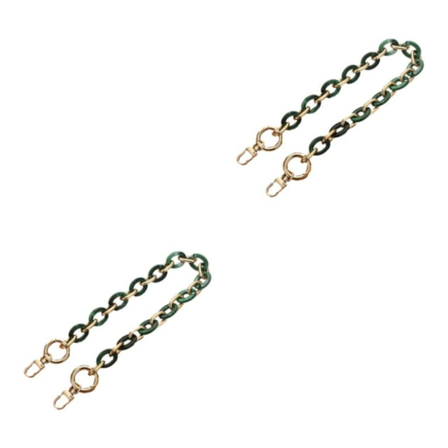 kurtrusly Easy To Install Convenient Bag Chain Straps For Quick Attachment Not Easy To Fade Purse Chain Straps L204-LS 2Set