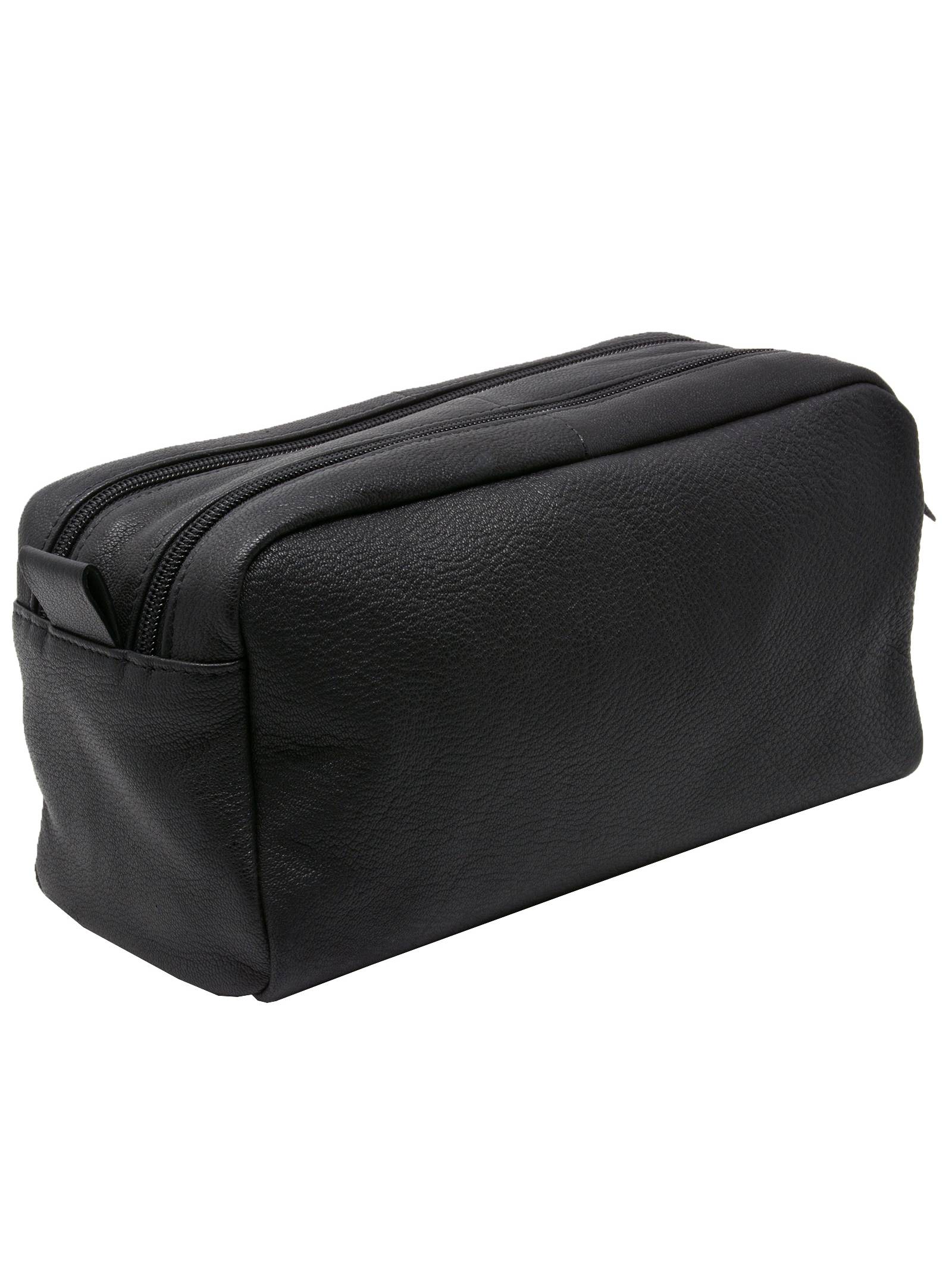 AlpineSwiss Sedona Toiletry Bag Genuine Leather Shaving Kit Dopp Kit Travel Case