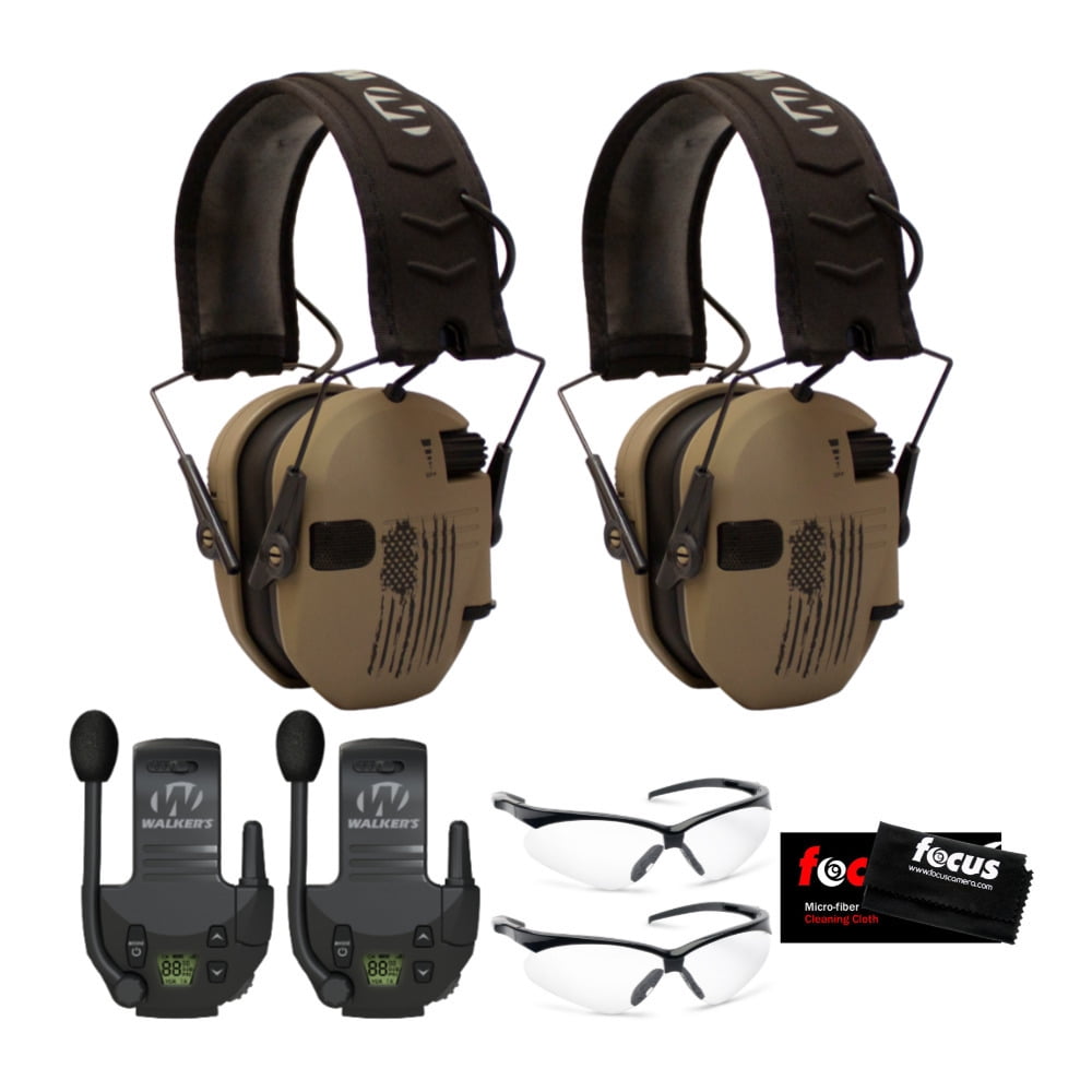 2Pack Walker's Game Ear Razor Earmuffs and Crosshair Protective