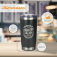 thumbnail image 2 of Christian Art Gifts Large Stainless Steel Inspirational Travel Mug Tumbler for Men & Women: Stand Firm Encouraging Bible Verse, Double Wall Vacuum Insulated w/Lid, Hot/Cold Beverage, Black, 18 oz., 2 of 6