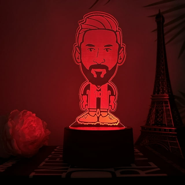 Luz nocturna LED 3D Messis10 que cambia de color para niños