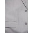 thumbnail image 2 of Raphael Men's Gray Regular Classic Fit Wool-touch Two Button Two Piece Suit, 2 of 5