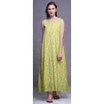 thumbnail image 3 of Bimba Robe de Nuit Maxi en Rayonne pour Femmes, Imprimée, Sans Manches, Robe de Nuit Maxi - m, 3 of 5