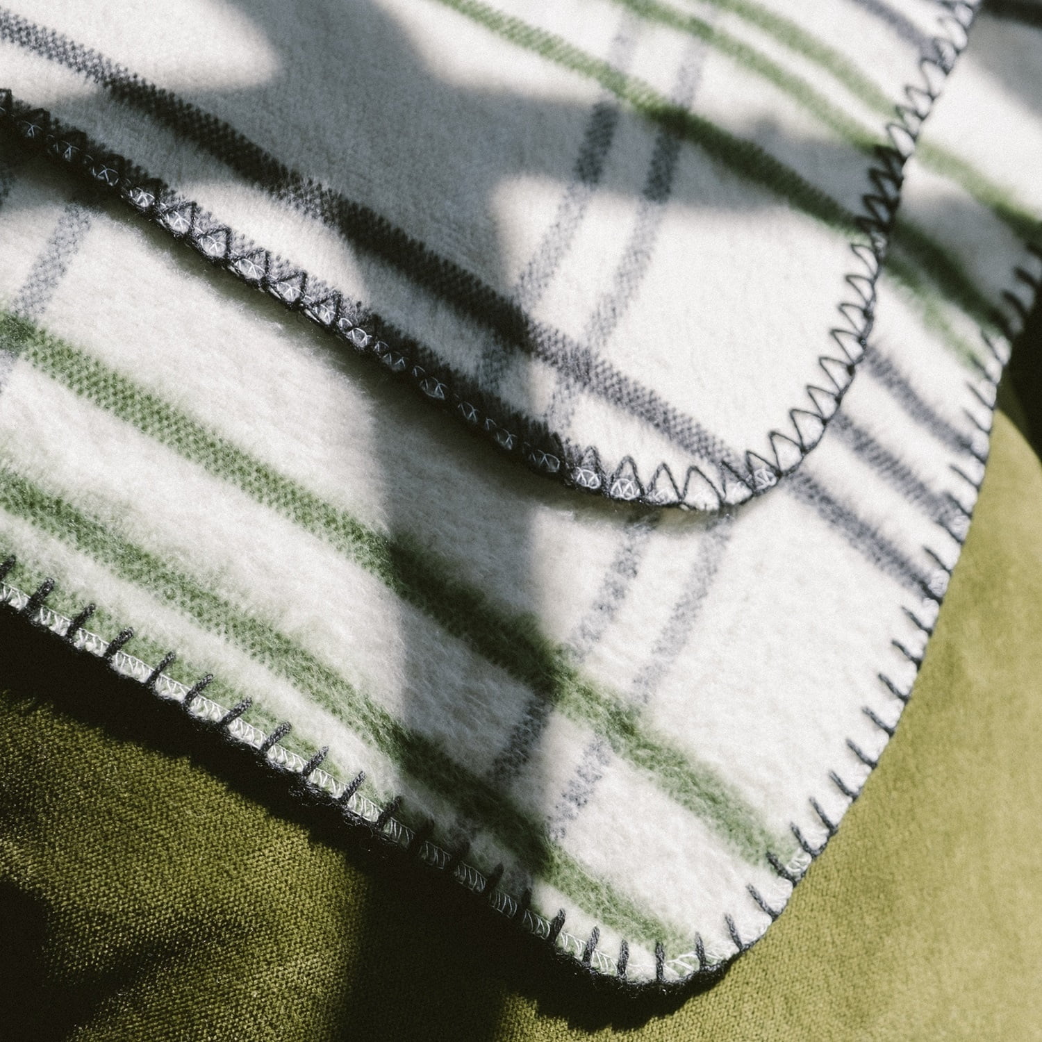 Makers Collective Camp Wandawega Cream Throw, 70"X 80"