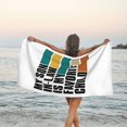 thumbnail image 3 of Mi yerno es mi hijo favorito Regalo divertido para el día de la madre Toalla de playa Toallas de baño de microfibra Manta de playa suave para desfiles Natación Yoga Mujeres Hombres, 3 of 4
