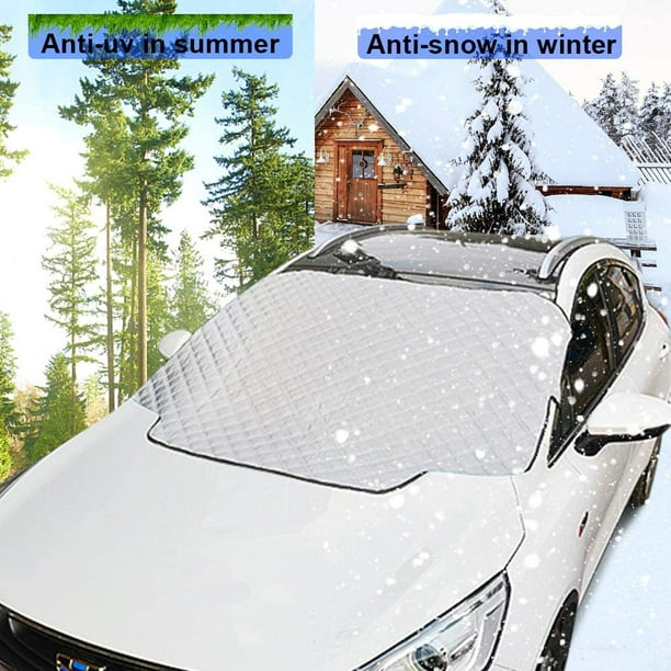 Couverture de pare-brise de voiture universelle, pare-soleil en verre,  couverture de protection contre la neige et la glace, feuille d'aluminium  épaisse, hiver et été, 160x115cm - AliExpress
