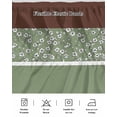 thumbnail image 5 of Sage Green Brown Flowers Wrap Around Bed Skirts for King Bed 18" Drop,Bed Skirt with Adjustable Elastic Belt Dust Ruffle Bed Valance for Bedroom Hotel Classic Botanical Art Elegant Bed Frame Cover, 5 of 7