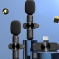 thumbnail image 3 of GJX Wireless Lavalier Microphone,Clear Sound Pickup Wireless Microphones,Multi-Device Compatibility Microfonos Inalambricos Professional,Style3,One To One, 3 of 4