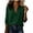 Green, variant on Floleo Women's Collared Two Chest Pocket 3/4 Sleeve Button Down Shirt, Loose Textured Solid Color Casual Blouse for Spring And Fall Daily Outfits In Multiple Soft Solid Hues(Green,M)