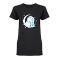 thumbnail image 2 of Unicorn In The Moon Shaped T-Shirt Women -Image by Shutterstock, Female x-Large, 2 of 4