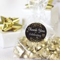 thumbnail image 7 of Distinctivs Black and Gold 70th Birthday Thank You Stickers, 40 Party Favor Labels, 7 of 7