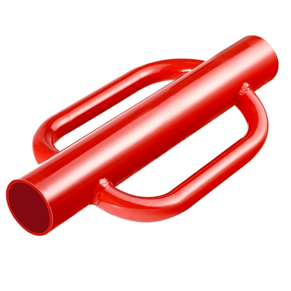 SKYSHALO Handheld Post Driver, 4.11 in Diameter for T Posts, 22LB Durable Carbon Steel Rammer, Ideal for U Channel, Signage, and Wood Posts, Farm Fencing Tool, Red