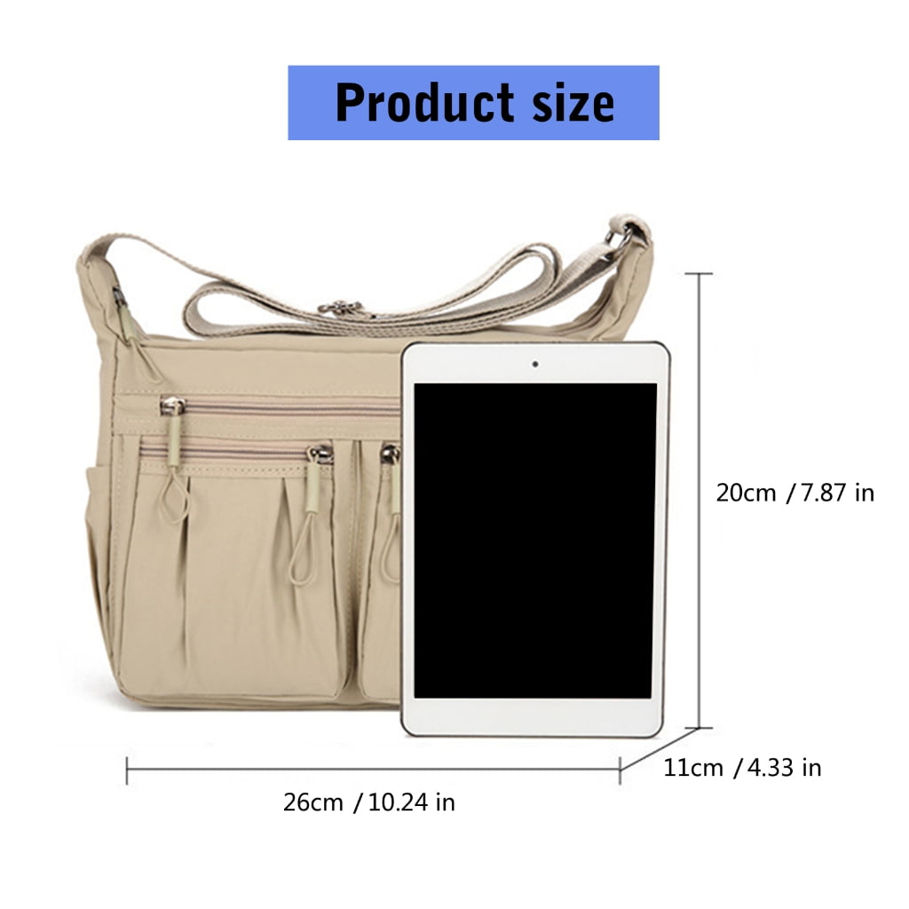 FENOHREFE Crossbody Bag for Women Nylon Waterproofs Shoulder Purse Messenger Bag Lightweight Pocketbooks Waterproofs Messenger Bag