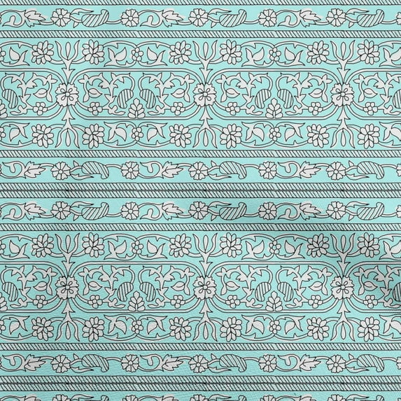 oneOone Viscose Chiffon Light Blue Fabric Block Sewing Craft Projects Fabric Prints By Yard 42 Inch Wide-SZ