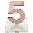 thumbnail image 2 of OnDisplay Luxe Laser Cut Mirrored Acrylic Wedding/Party/Event Table Numbers (Rose Gold, 11-15), 2 of 5