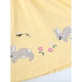 thumbnail image 6 of WIBACKER 2-7T Toddler Girl Cotton Casual Dress Ruffled Sleeve Polka Dot Rabbit Tunic Shirt Dresses, 6 of 7
