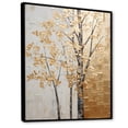 thumbnail image 2 of Designart "Golden Harmony Tree Landscape II" Landscape Trees Floater Framed Wall Decor, 2 of 5