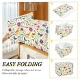 thumbnail image 2 of Yayeee Collapsible Cube Storage Bin with Lid Fabric Closet Decorative Basket with Handles, Purple Cartoon Animals, 2 of 7