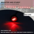 thumbnail image 3 of LINLIN Round Trailer Side Marker Lights,Universal 3/4" LED Front Rear Side Marker Indicators Light 12V/24V Bullet Clearance Marker Light Caravan SUV Trailer Wagon Recovery Truck Marker Light, 3 of 7
