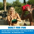 thumbnail image 4 of GoPong Giant Yard Pong Party Drinking Game Disposable Plastic Cups, 110 oz, Red, 24 Count, 4 of 7