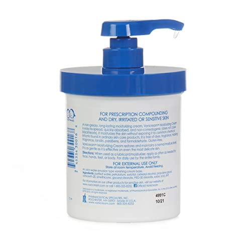 Vanicream Moisturizing Skin Cream for Sensitive Skin with Pump