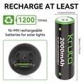 thumbnail image 4 of Batería Kruta AA, 1,2 V, 2000 mAh, NiMH, recargable, paquete de 8, 4 of 9
