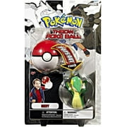 Pokemon Black & White B&W Series 1 Snivy Throw Poke Ball Plush