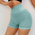 thumbnail image 3 of DHFJKG Yoga Shorts For Women High Waisted Stretchy Buttery Soft Textured Biker Shorts Leggings For Athletic Workout, 3 of 4