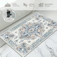 thumbnail image 4 of CCTFS Area Rugs for Living Room Bedroom Dining Room, Machine Washable Large Print Boho Vintage Tribal Aesthetic Carpet, Stain Resistant Floor Cover, Non Slip Low Pile Kitchen Rugs (Blue 2x3ft), 4 of 7