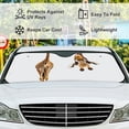 thumbnail image 5 of GZHJMY Car Windshield Sunshade Fun Cute Giraffe, Foldable Car Visor Front Window Sun Shade for SUV Car 55 x 27.5 inch Keep Vehicle Cool, 5 of 6